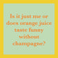 CARD Orange Juice | Funny Party Gift | Kitsch Greeting Cards