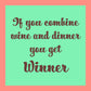 CARD Winner | Funny Party Gift | Kitsch Greeting Cards