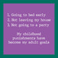 CARD Childhood Punishments | Funny Gift | Kitsch Cards