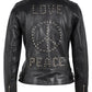 Traysie RF Leather Jacket, Black