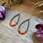 Orange Spiny Oyster Earrings – Sterling Silver Pearls