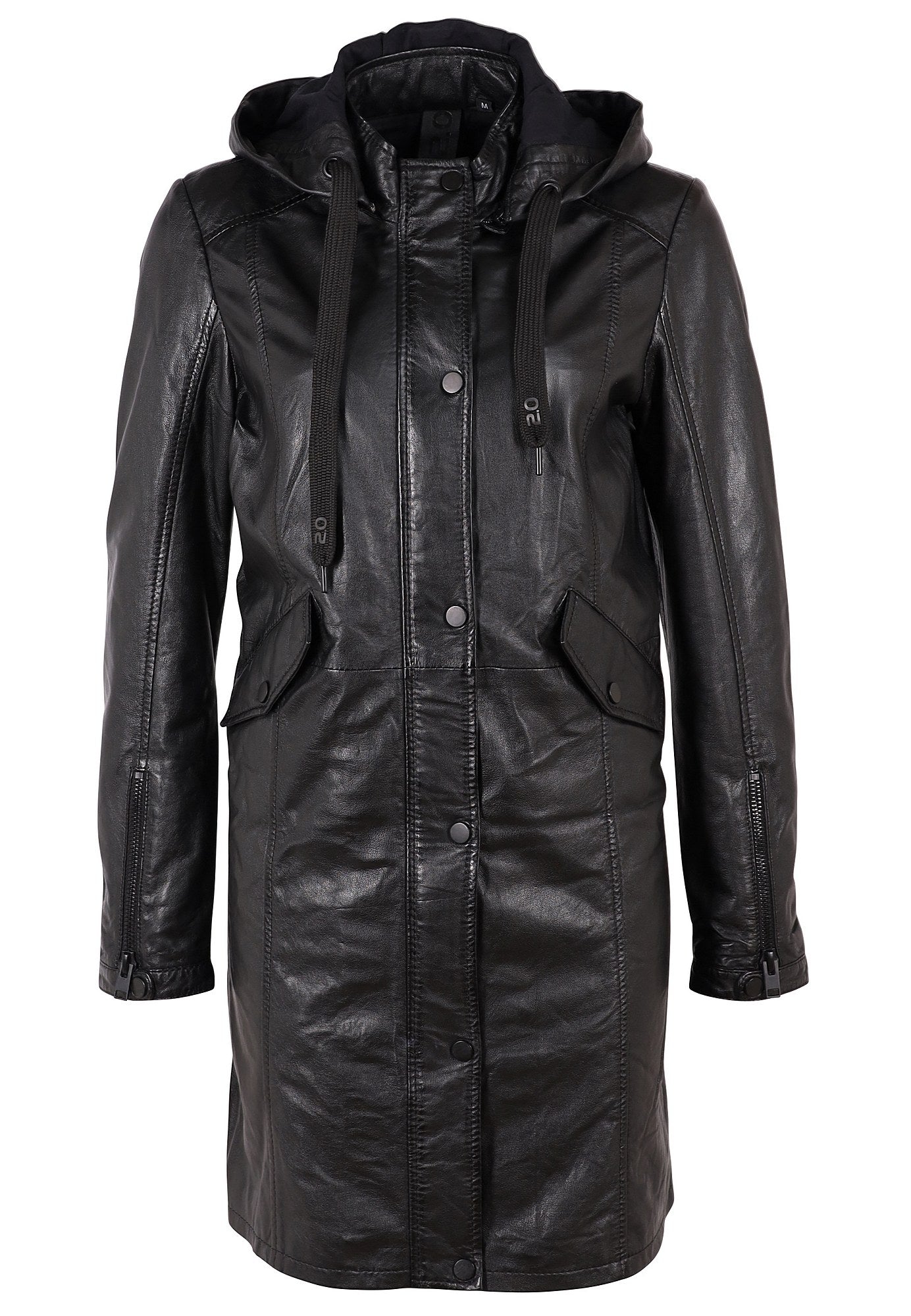 Varja CF Leather Jacket, Black