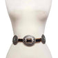 Western Genuine Distressed Leather Belt with Oval Concho