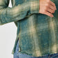 Fringe Bottom Washed Plaid Shirt