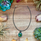 FREE Sterling Silver Pearl Necklace + MJ Green Turquoise Pendant