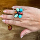 Butterfly Ring - Adjustable - Mix Stone & Sterling Silver III