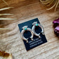 Naja Stud Earrings with Kingman Turquoise – Sterling Silver