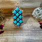 Big Ring - adjustable - kingman turquoise ring and sterling silver