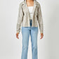 Star Embroidery Washed Jacket