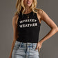Black Whiskey Weather Tank Top