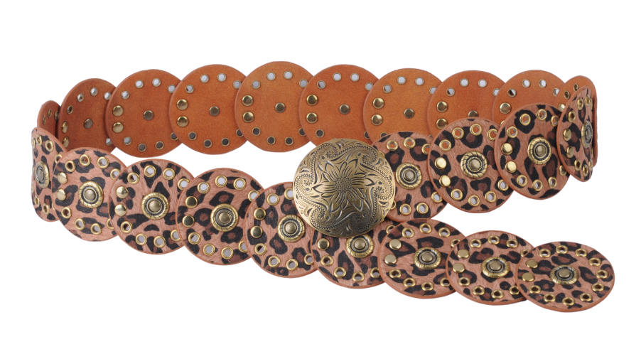 Leather Circle Caterpillar Disc Belt