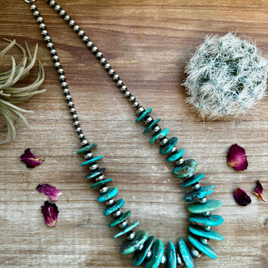 21 inch - NFR collection - sterling silver and turquoise