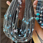 Golden Hill Turquoise & Sterling Silver Pearl Necklace – 16" + Extender