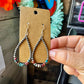 Teardrop Earrings – Sterling Silver Pearl & Sea Sediment