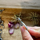 Naja Pendant with Purple Spiny Oyster & Yellow Tint – Sterling Silver – Native Made by MC