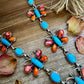 Massive Butterfly Necklace – Kingman Turquoise & Spiny Oyster – 32.5 Inch