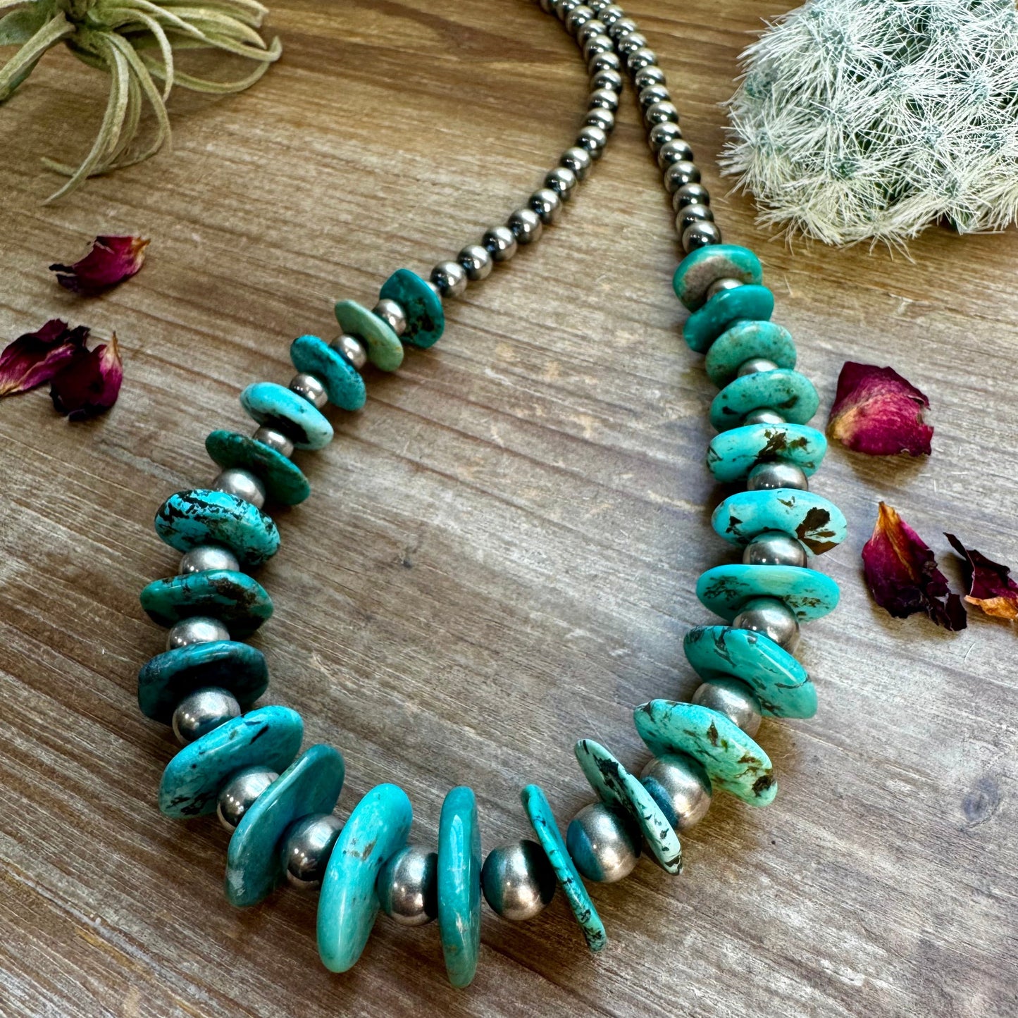 32 inch - NFR collection - sterling silver and turquoise