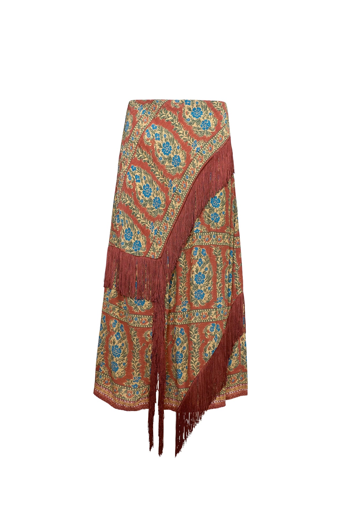 Allyne Skirt in Amber Glen Brown by Hunter Bell