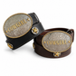 Annie Leather Belt with Cowgirl Buckle & Star Conchos in Brown - Bourbon Cowgirl Exclusive