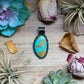 MJ Pendant - Big Blue FreeForm Pendant Fit 8mm
