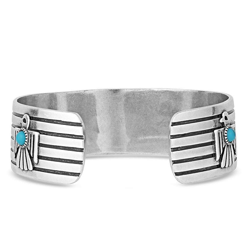 Rising Above Thunderbird Turquoise Bracelet - Montana Silversmiths