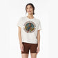 Bourbon Cowgirl Logo Boxy Vintage White Tee Shirt
