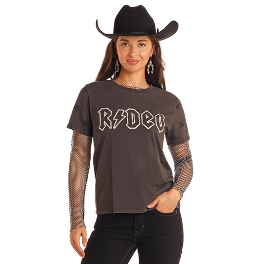 Rhinestone Rodeo Tee at Bourbon Cowgirl