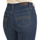Front Detail High Rise Boot Cut Jeans Rock & Roll Denim for Women