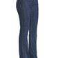 Front Detail High Rise Boot Cut Jeans Rock & Roll Denim for Women