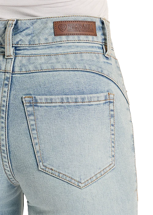 Rock & Roll Denim Women's Released Hem Trouser Jeans