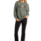 Steer Head Oversized Pullover Sweatshirt with Studs at Bourbon Cowgirl