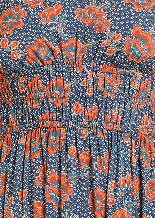 Floral print dress BWD0R08086, close-up detail