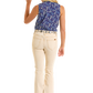 Sleeveless Horse Print Snap Front Blouse by Panhandle at Bourbon Cowgirl