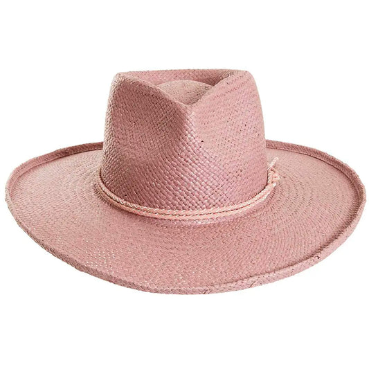 Bailey | Womens Blush Sun Straw Hat Western Cowgirl Hat - Bourbon Cowgirl