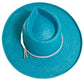 Bailey | Womens Turquoise Sun Straw Hat Western Cowgirl Hat - Bourbon Cowgirl