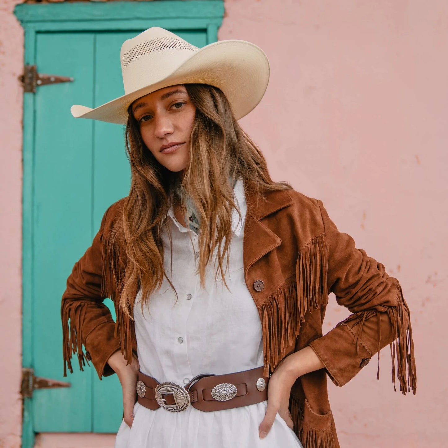 Suede Fringed Women's Jacket by Stetson