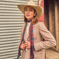 Boli - Preppy Buck by Fringe Scarves - Wine and Navy