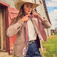 Boli - Gettin' Western by Fringe Scarves Red Plaid