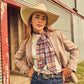 Boli - Gettin' Western by Fringe Scarves Red Plaid