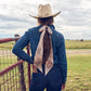 Boli - Gettin' Western by Fringe Scarves Tan Blue Plaid