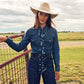 Boli - Preppy Buck by Fringe Scarves - Wine and Navy