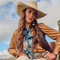 Boli - Gettin' Western by Fringe Scarves Navy Plaid