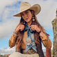 Boli - Gettin' Western by Fringe Scarves Navy Plaid