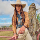 Boli - Gettin' Western by Fringe Scarves Navy Plaid