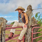 Boli - Gettin' Western by Fringe Scarves Navy Plaid