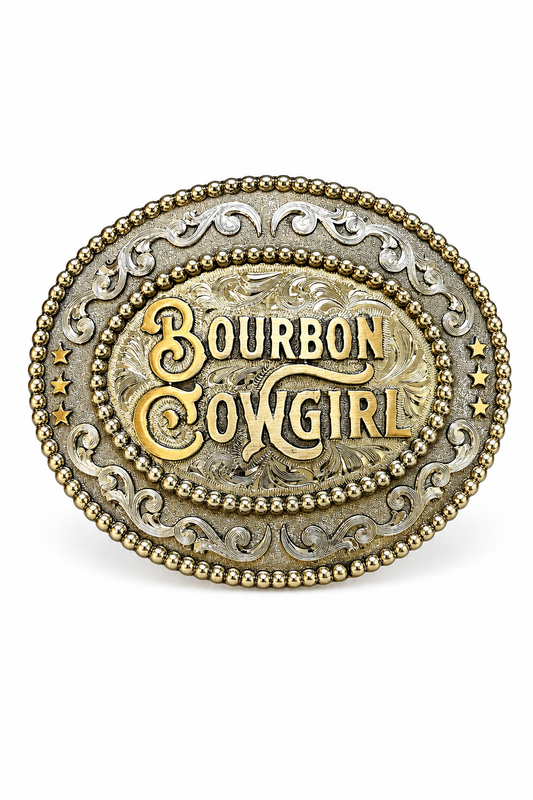 BourbonCowgirl Silver Buckle by Molly's Silver