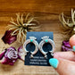 Naja Stud Earrings with Kingman Turquoise – Sterling Silver