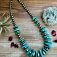 22 inch - NFR collection - sterling silver and turquoise