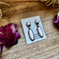 Pink Conch Dangle Earrings – Sterling Silver – Native Made by Marcella James