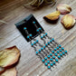 Sterling Silver & Kingman Turquoise Chandelier Earrings – Made in USA